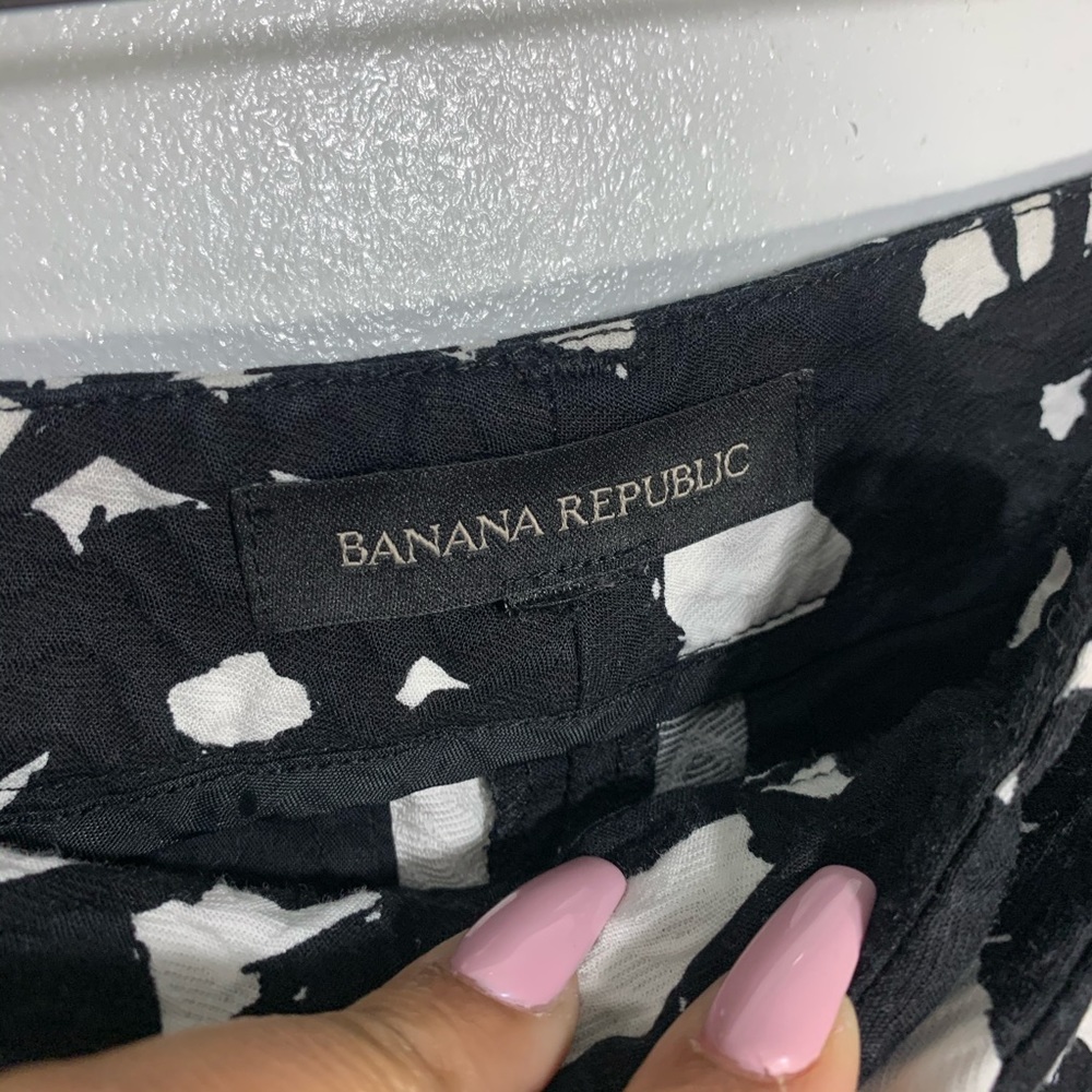 Ann Taylor LOFT black and white print cropped pant - Picture 14 of 16
